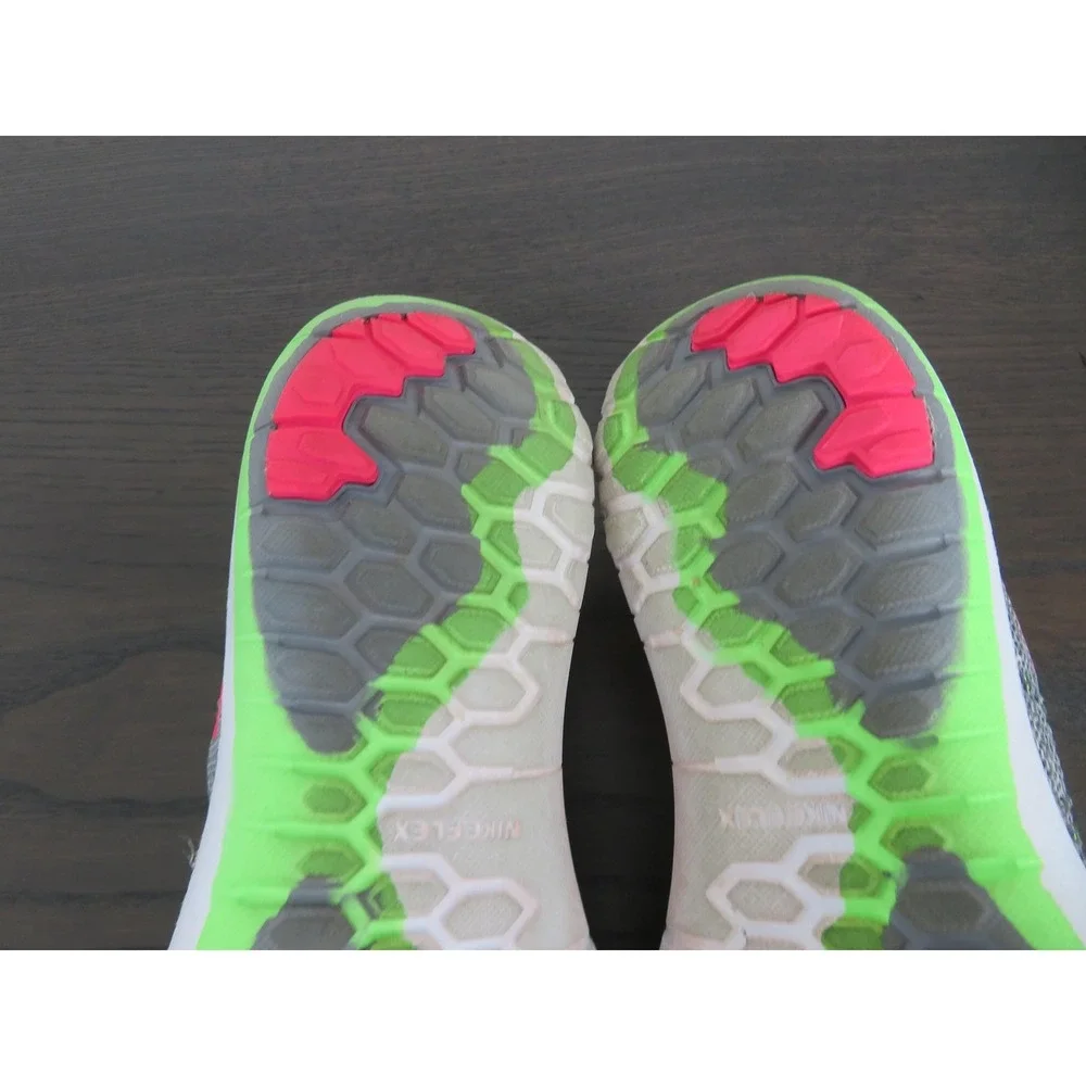 Nike Flex Fury 2 Shoes Womens 10 Gray Pink Running Sneakers Road Gym 819135-002